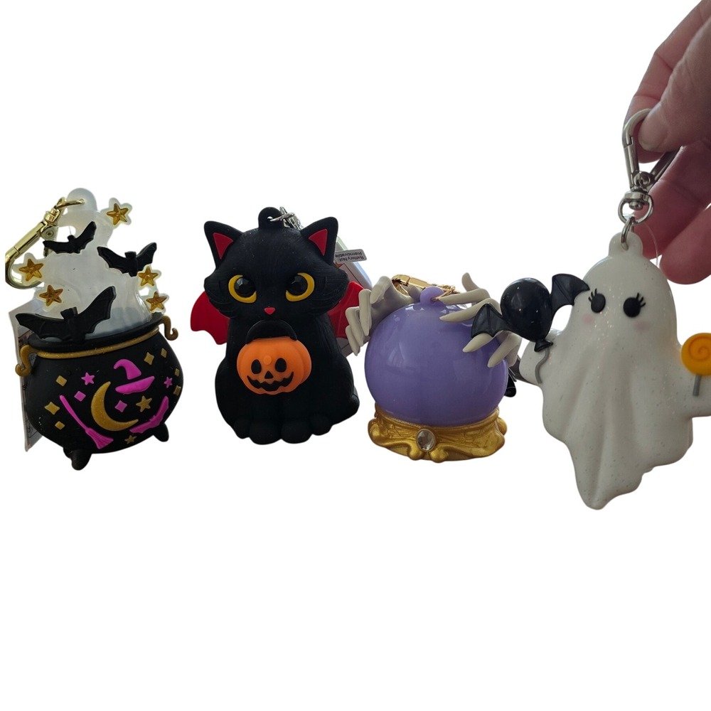 Bath & Body Works Halloween PocketBac Holder Set Ghost Cat Cauldron Crystal Ball